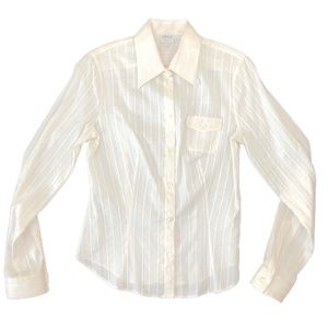 ARMANI COLLEZIONI Long Sleeve Silk Blouse - Women Size 6 Designer - Button Front
